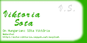 viktoria sota business card
